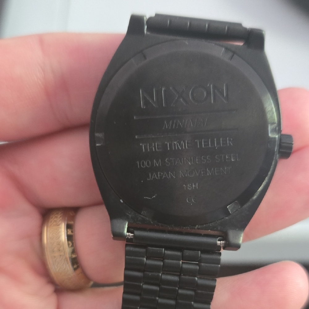 Nixon Black Stainless Steel Smartwatch